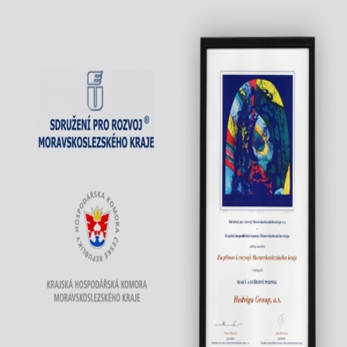 Мы получили награду за вклад в развитие Моравско-Силезского края за 2017 год