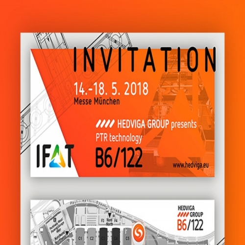 Invitation for IFAT 2018 - HEDVIGA GROUP